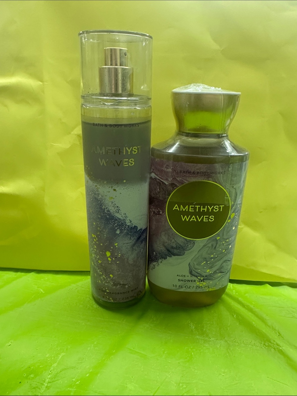 Bath & Body Works Amethyst Waves Body Mist & Shower Gel - Purple, Gold